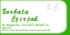 borbala czirjak business card